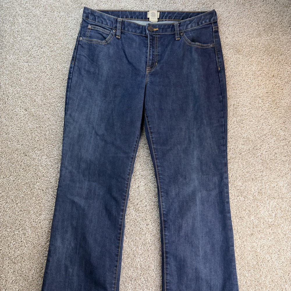 Gap Curvy Flare Jeans Womens 12/31L Medium Wash Blue Denim Regular Fit